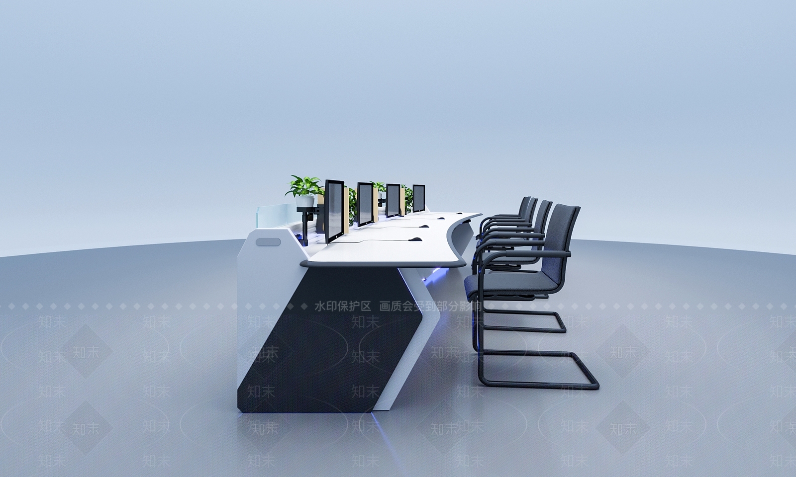 现代风格控制台3D模型下载【ID:696207664】