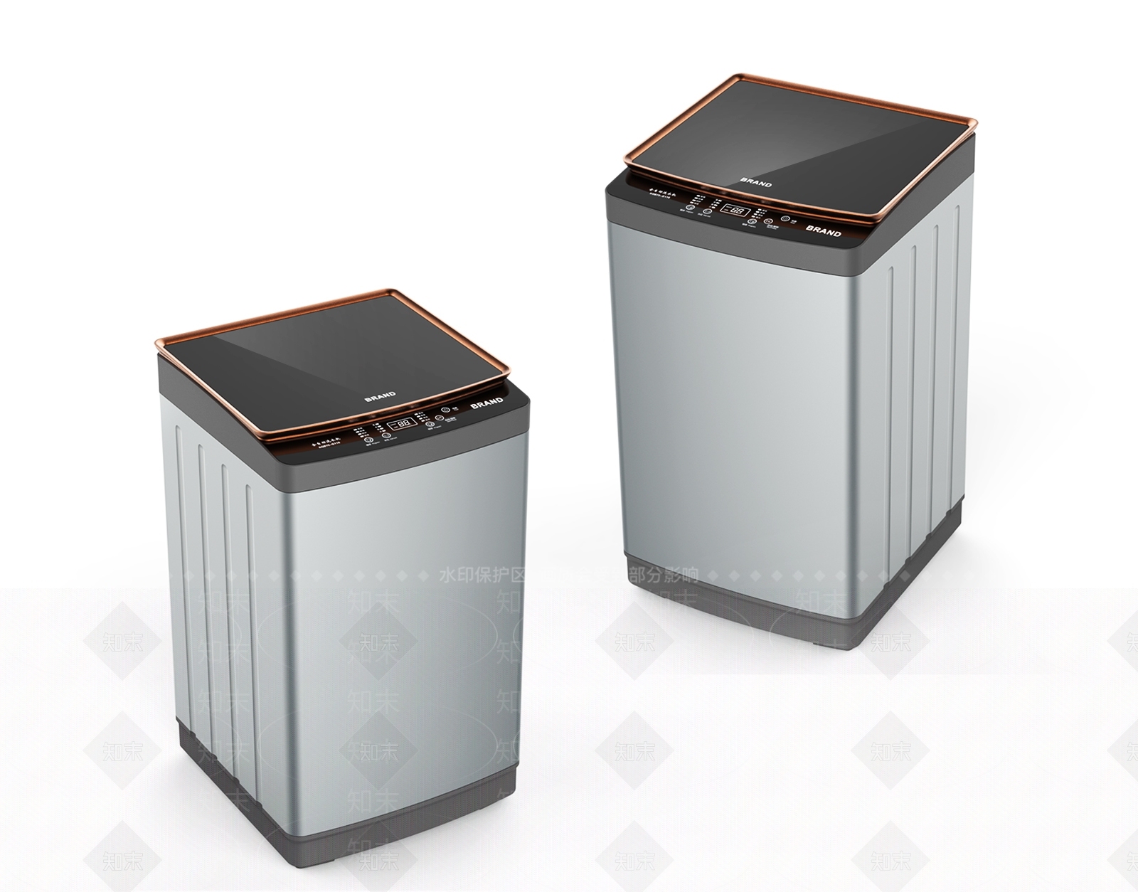 现代全自动洗衣机3D模型下载【ID:196221516】