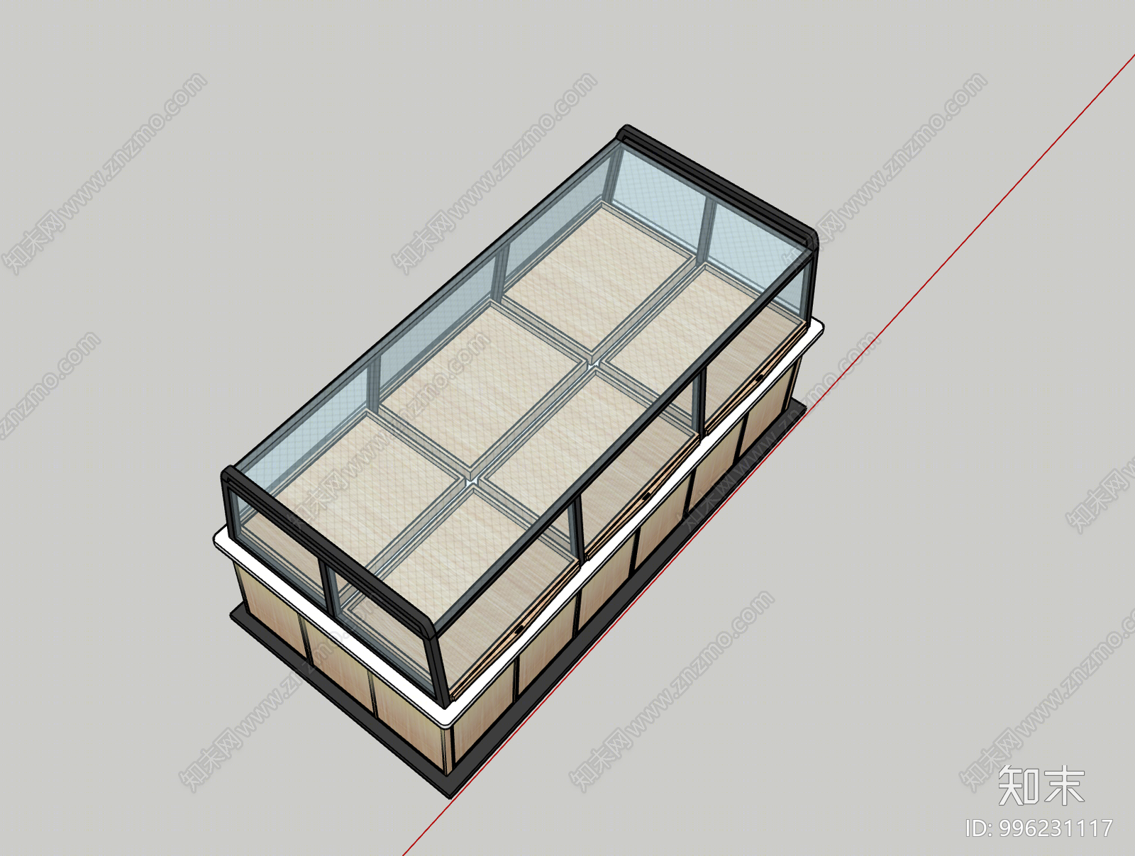 现代面包柜SU模型下载【ID:996231117】