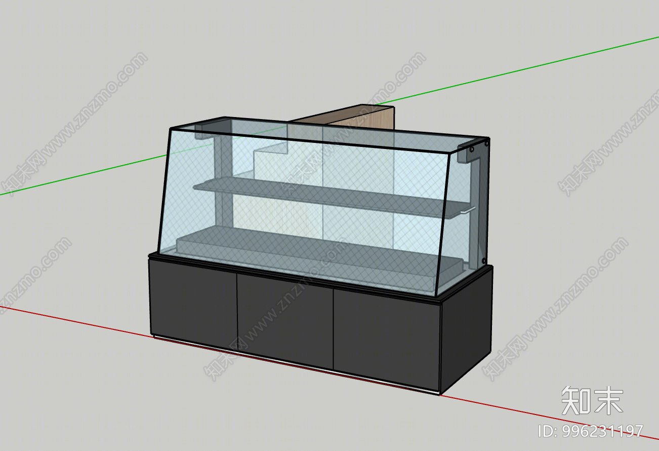 现代面包柜SU模型下载【ID:996231197】