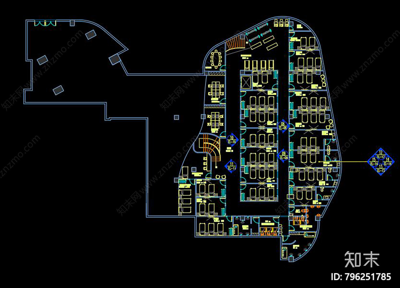 养老院CAD施工图下载【ID:796251785】