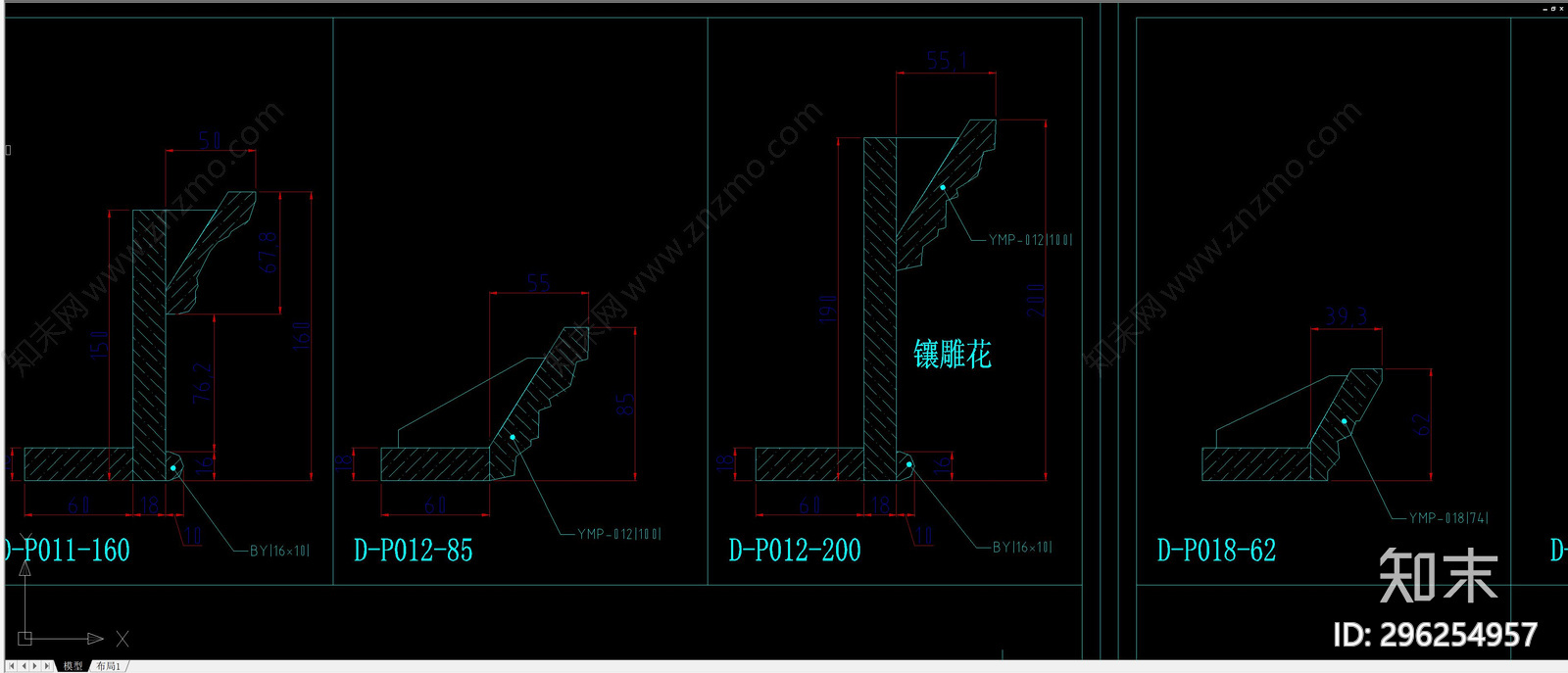 各式线条模块大合集cad施工图下载【ID:296254957】