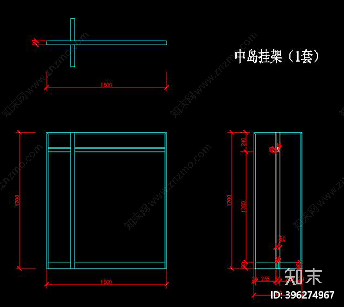 男装店设计CAD图纸cad施工图下载【ID:396274967】
