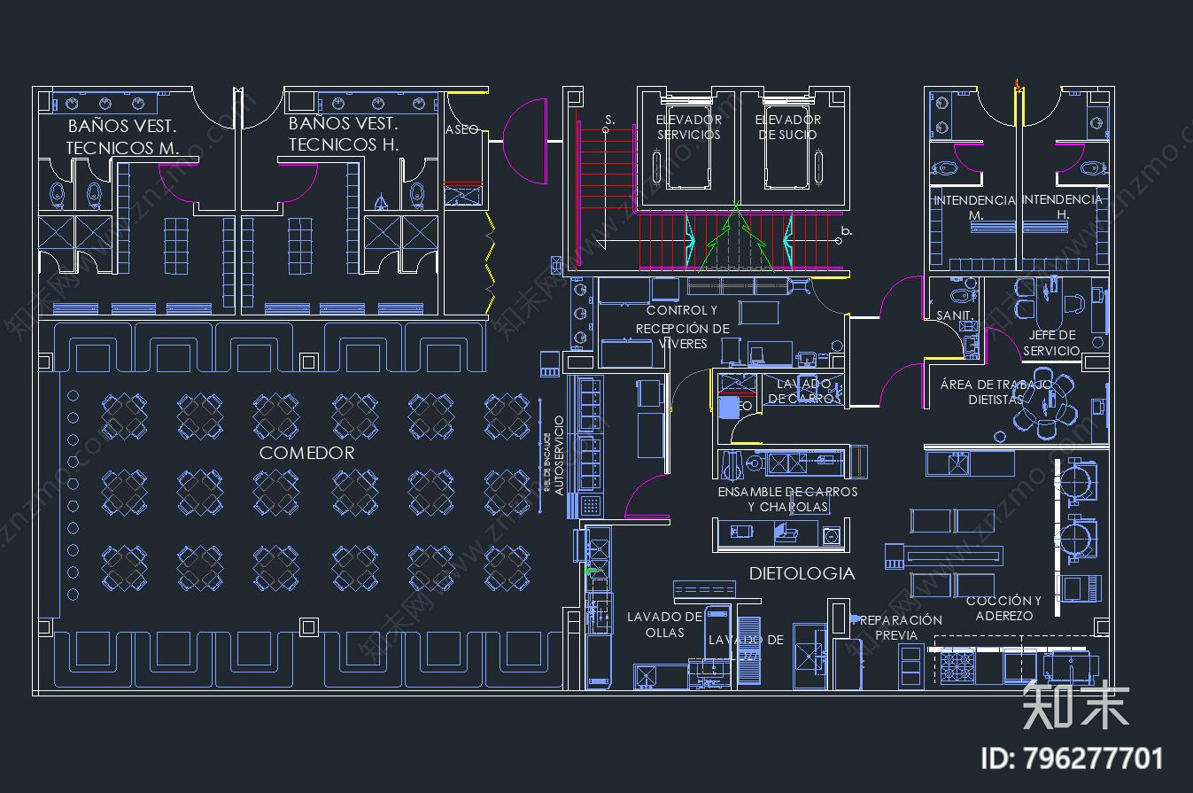 医院cad施工图下载【ID:796277701】