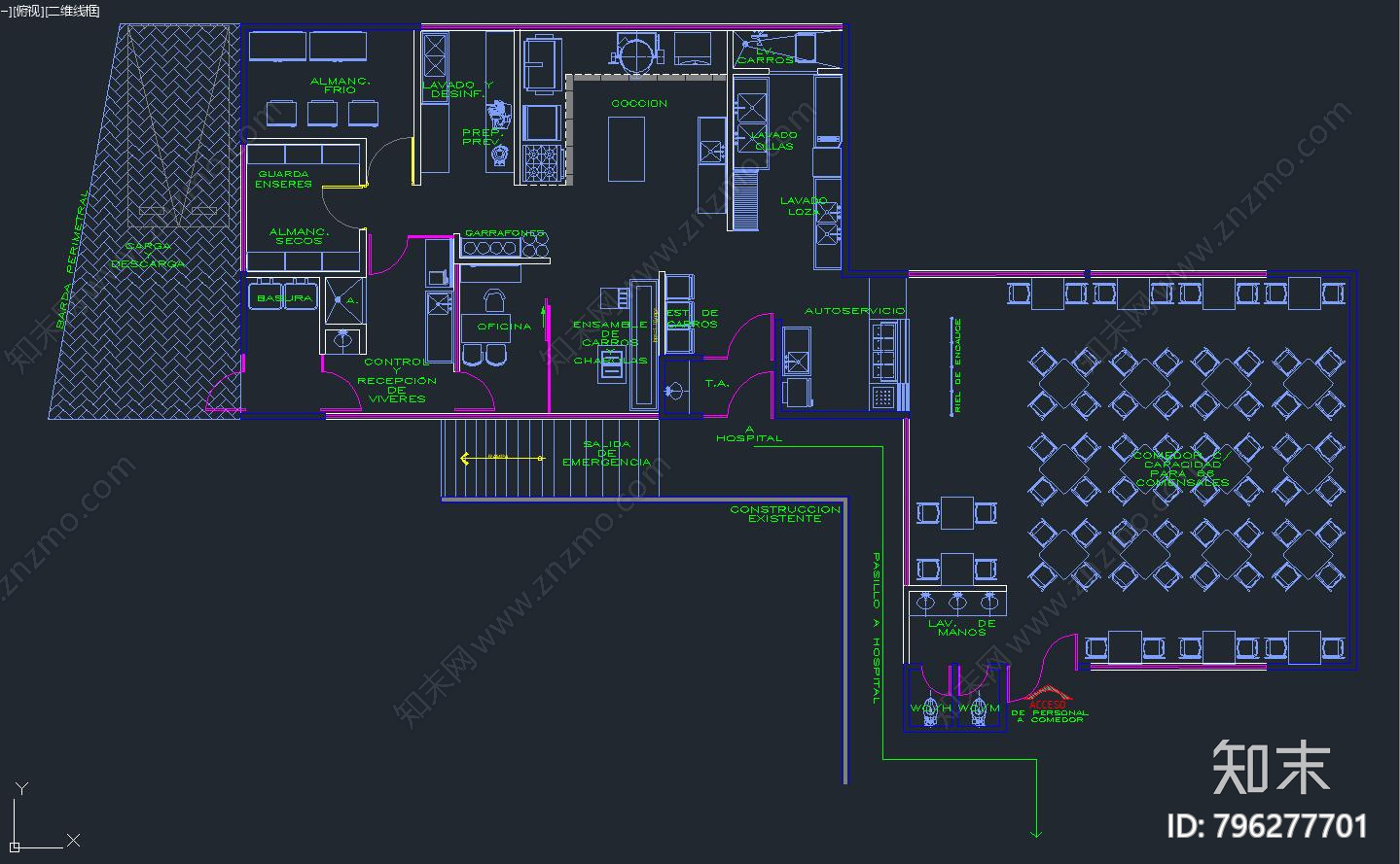 医院cad施工图下载【ID:796277701】