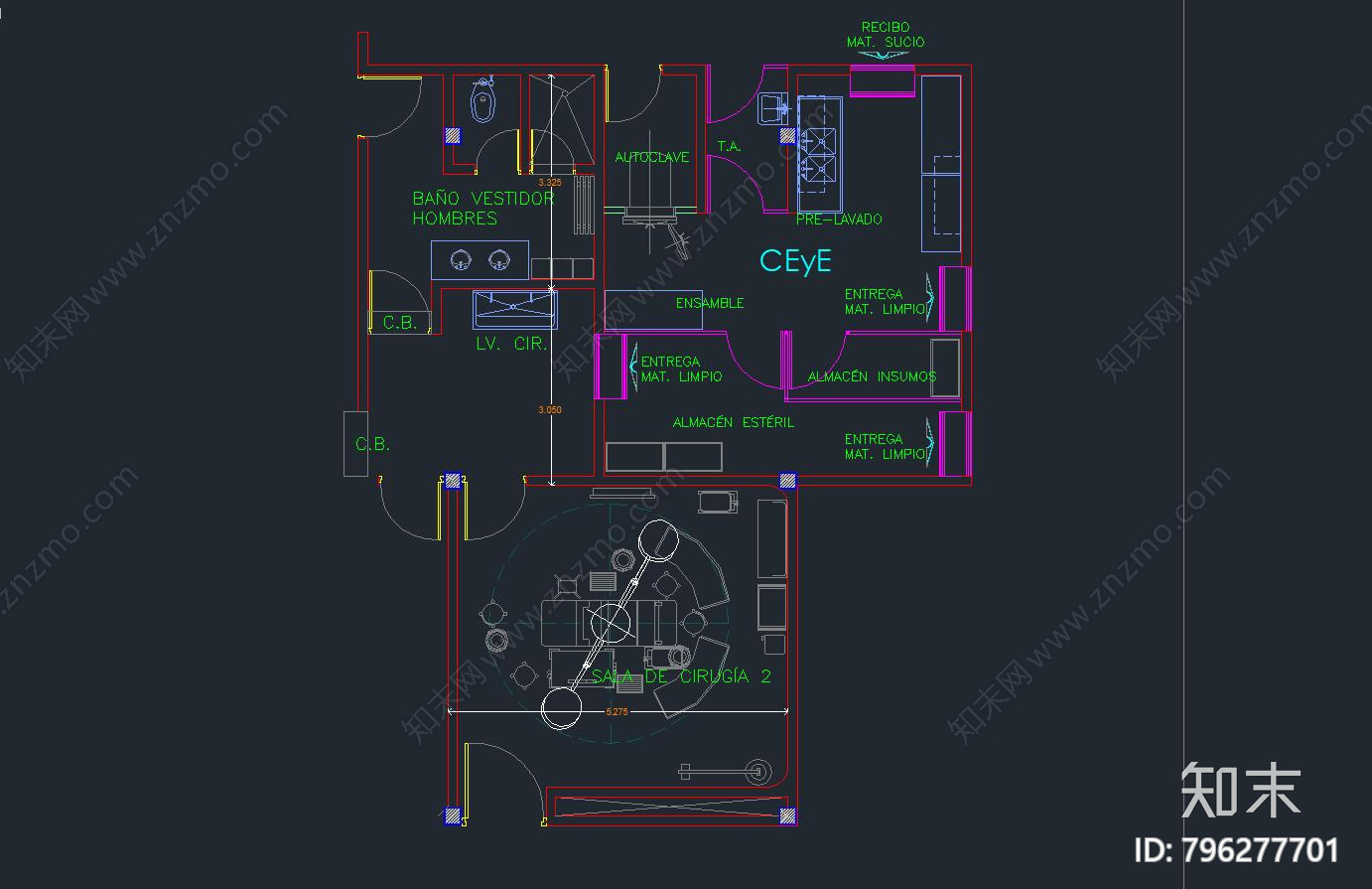 医院cad施工图下载【ID:796277701】