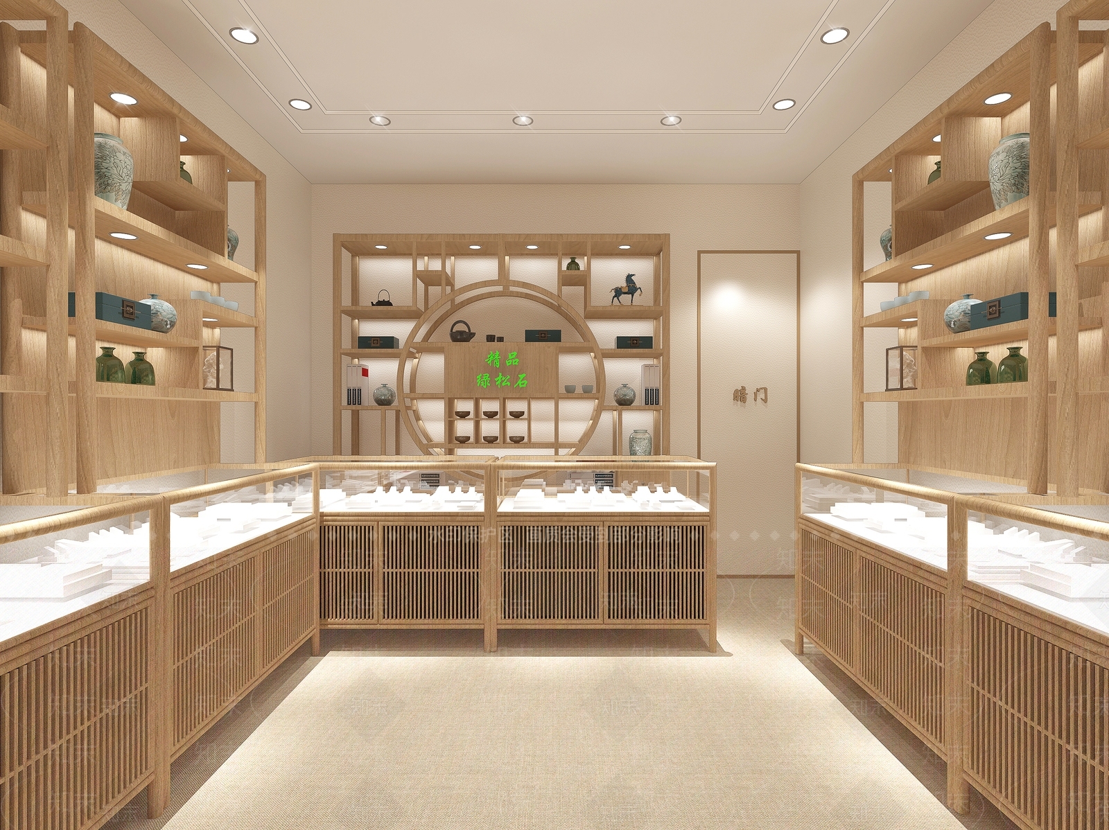 新中式珠宝店3D模型下载【ID:596320882】