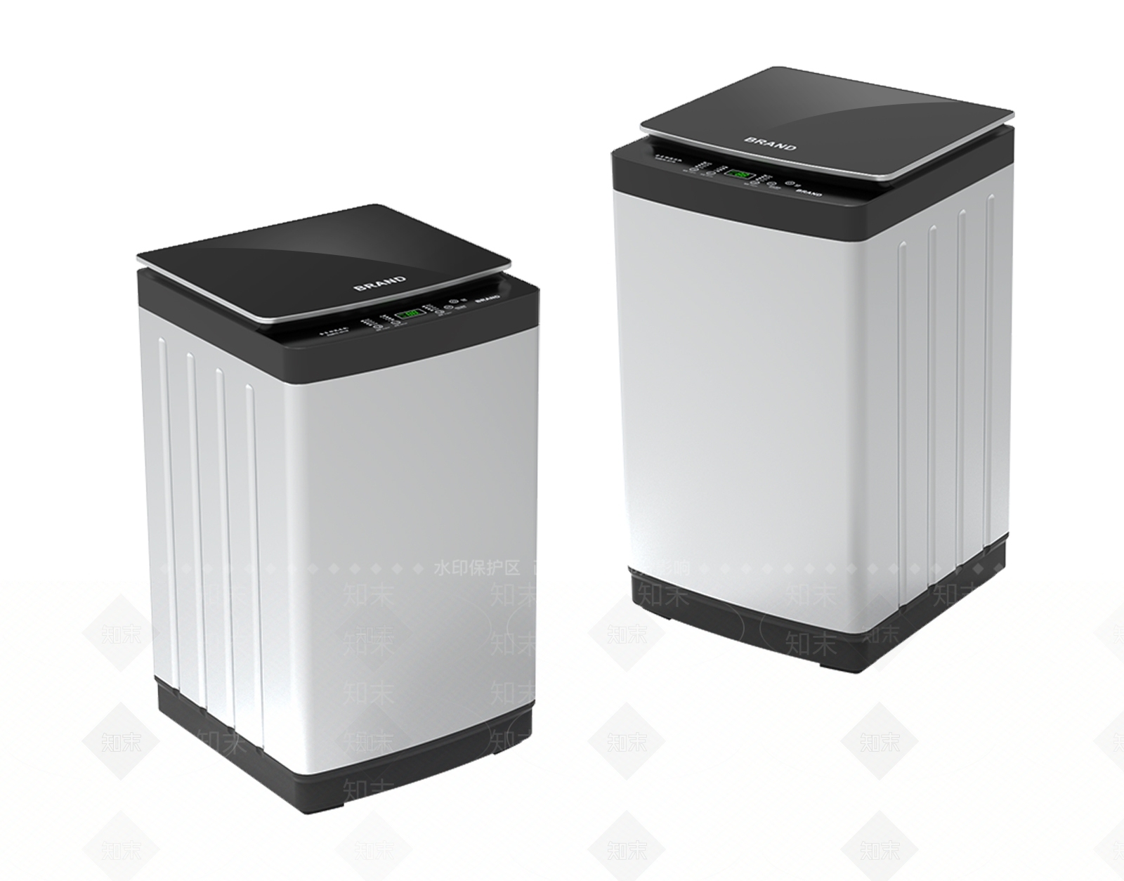 现代全自动洗衣机3D模型下载【ID:196330562】