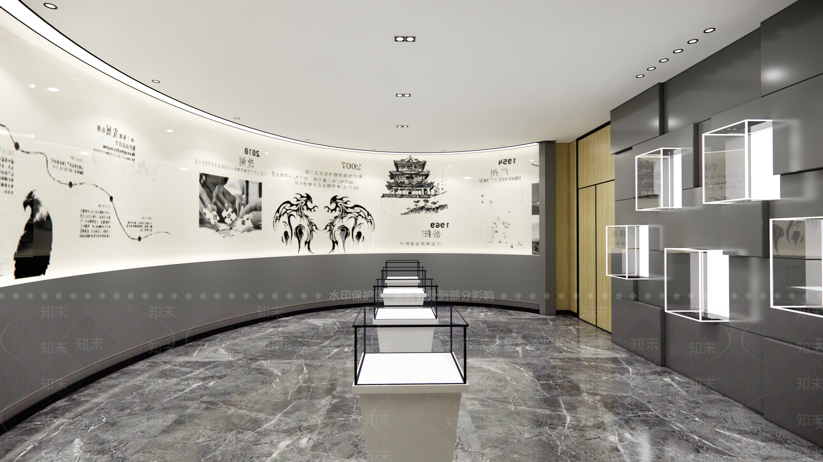 现代博物馆SU模型下载【ID:696376302】
