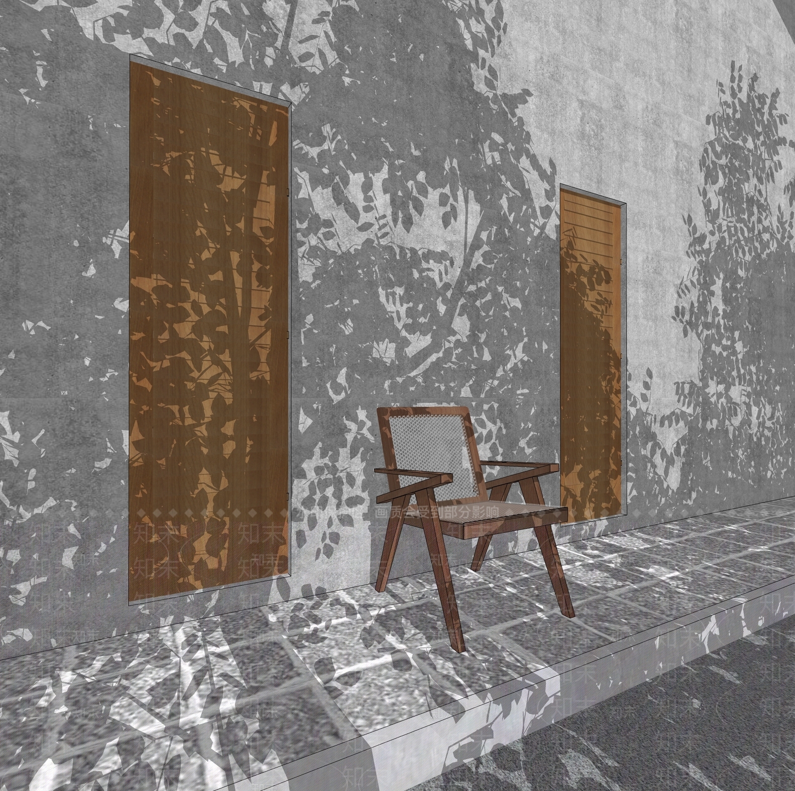 东南亚户外椅SU模型下载【ID:196383328】
