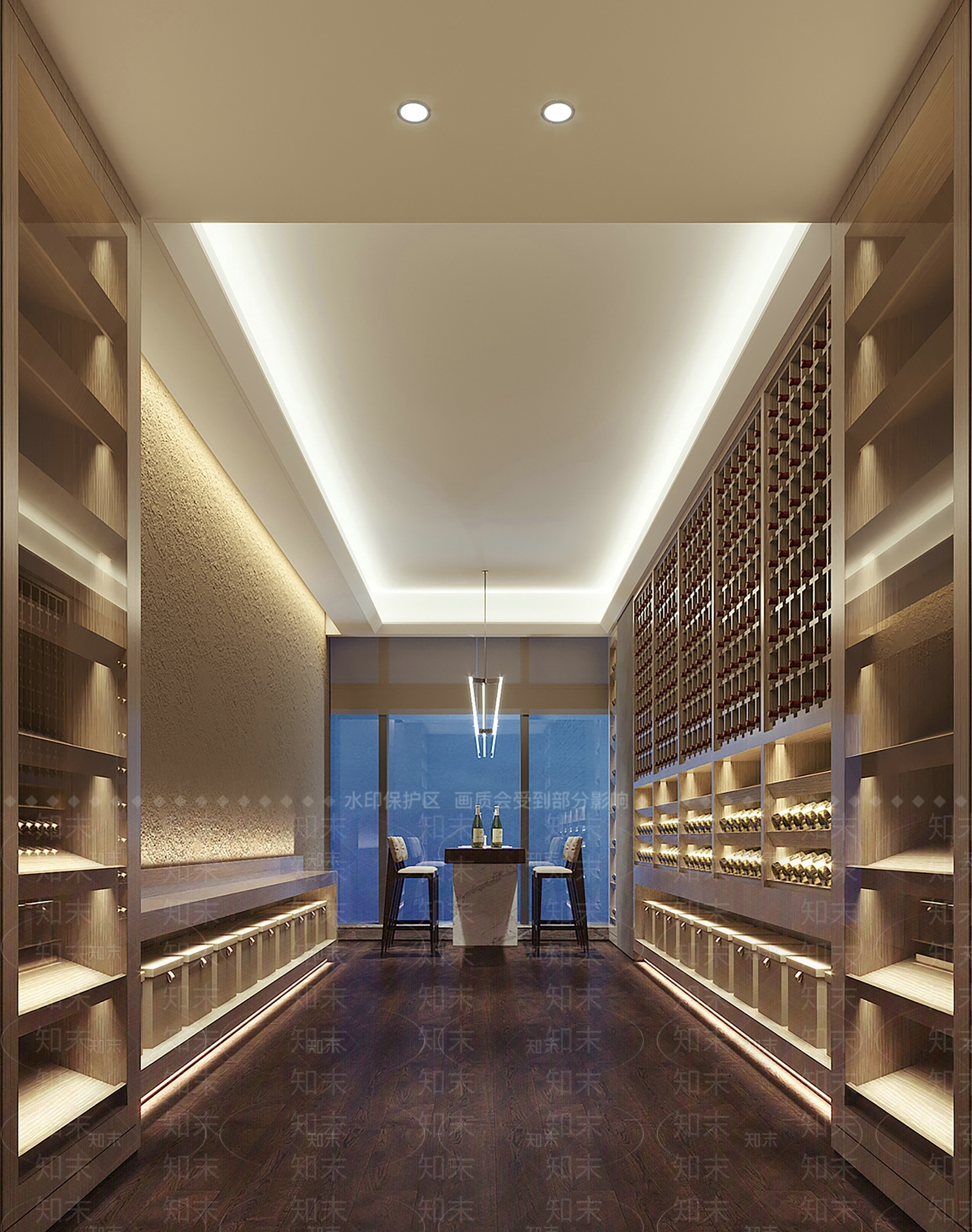 现代酒窖SU模型下载【ID:796408435】