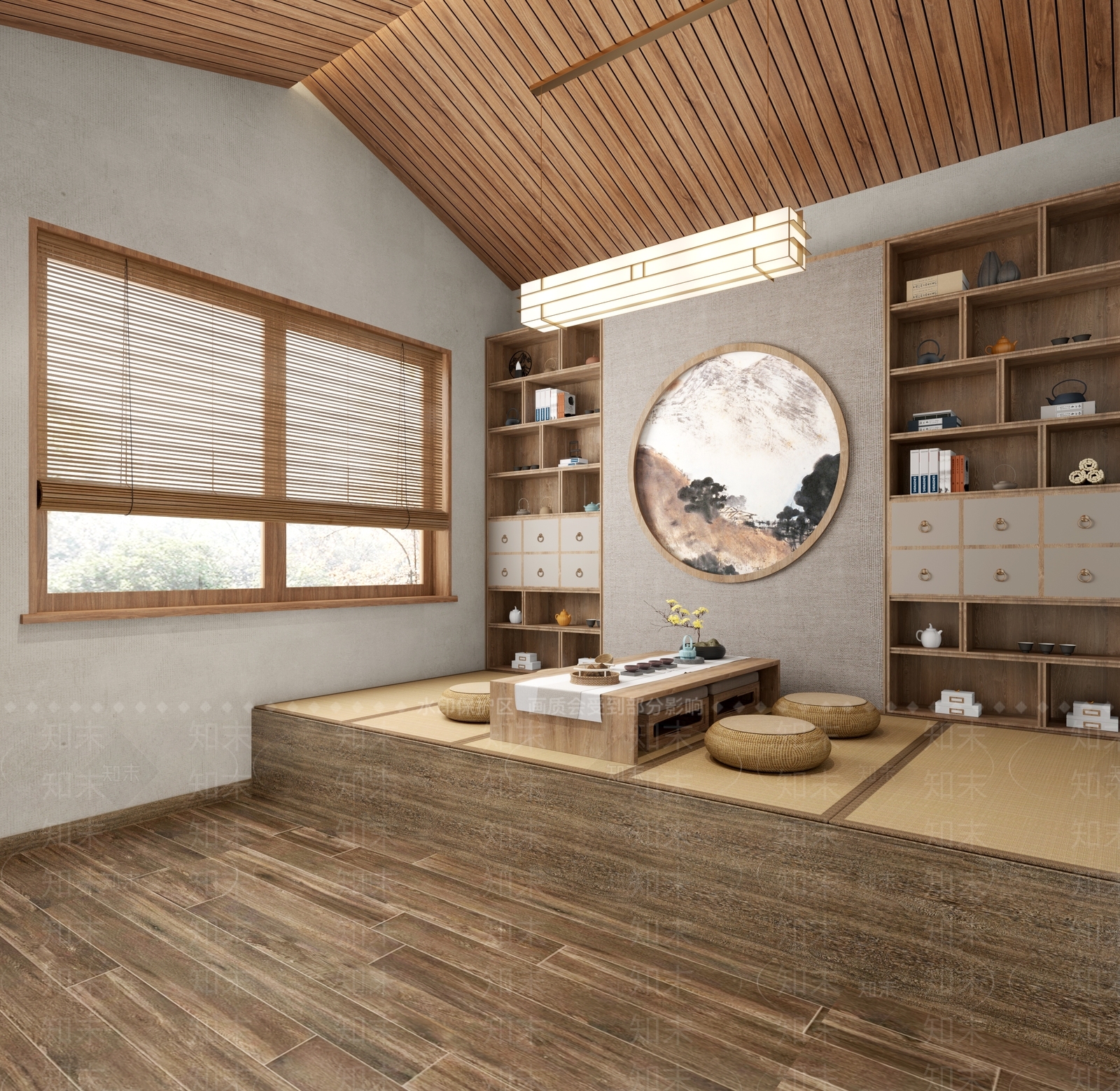 新中式民宿3D模型下载【ID:996445659】