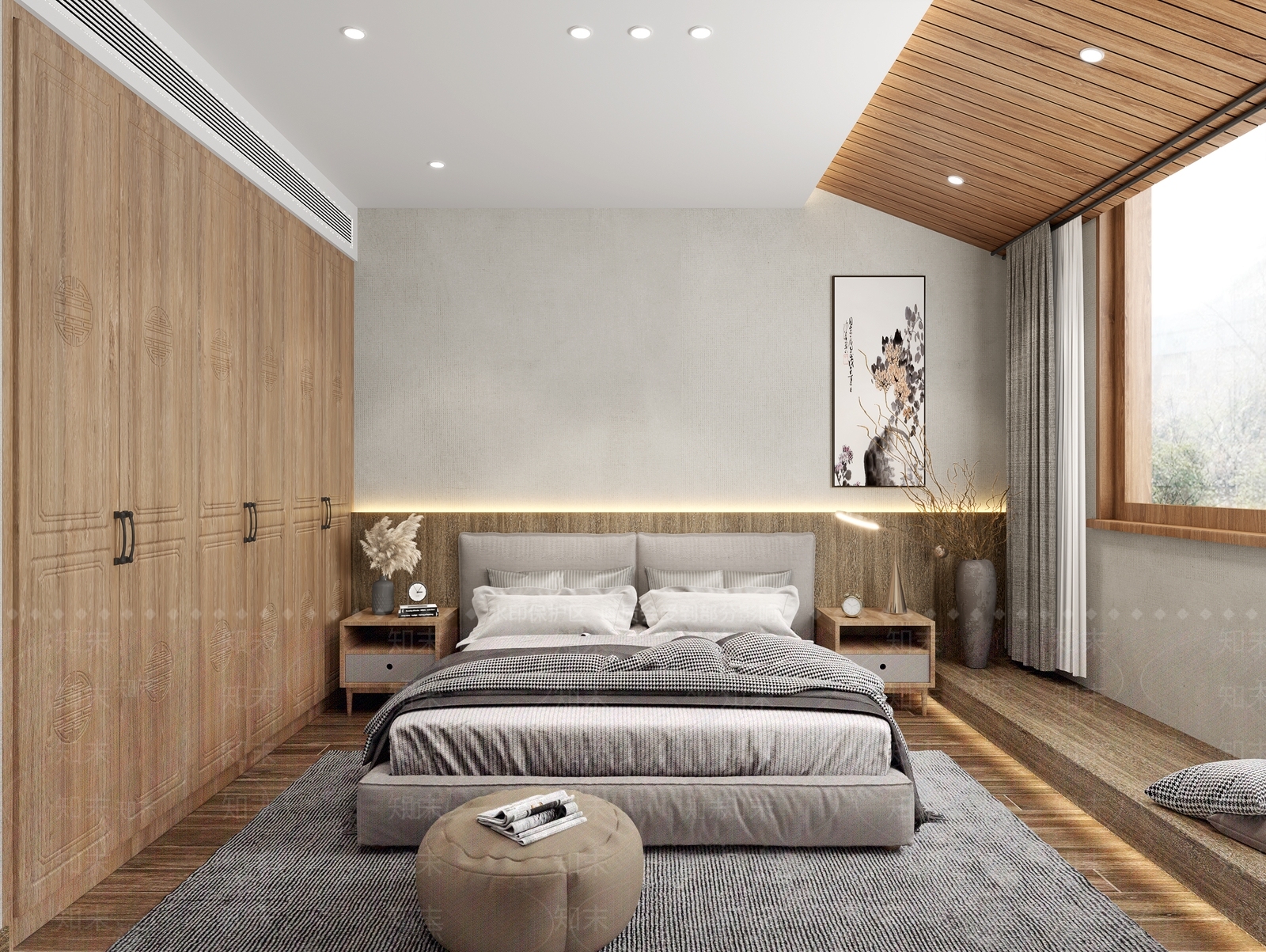 新中式民宿3D模型下载【ID:996445659】