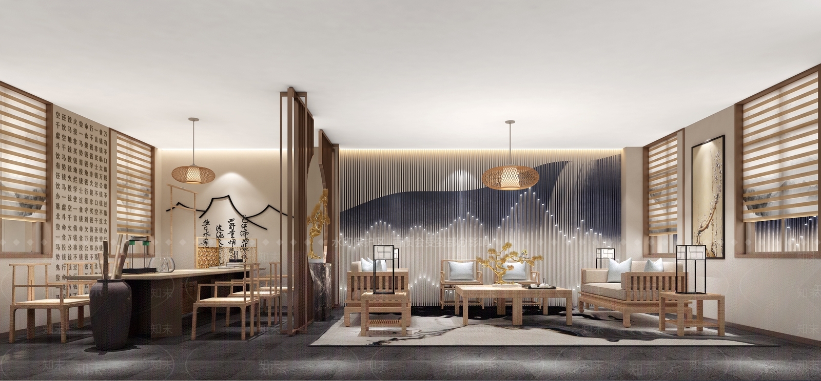 新中式民宿3D模型下载【ID:996447671】