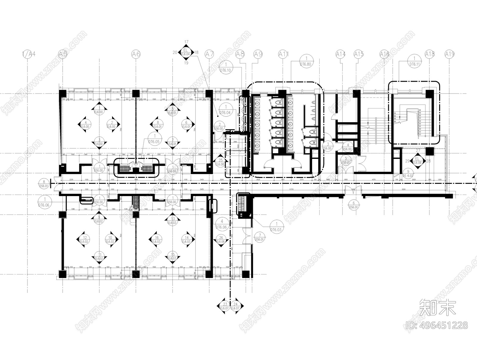 会议室cad施工图下载【ID:496451228】