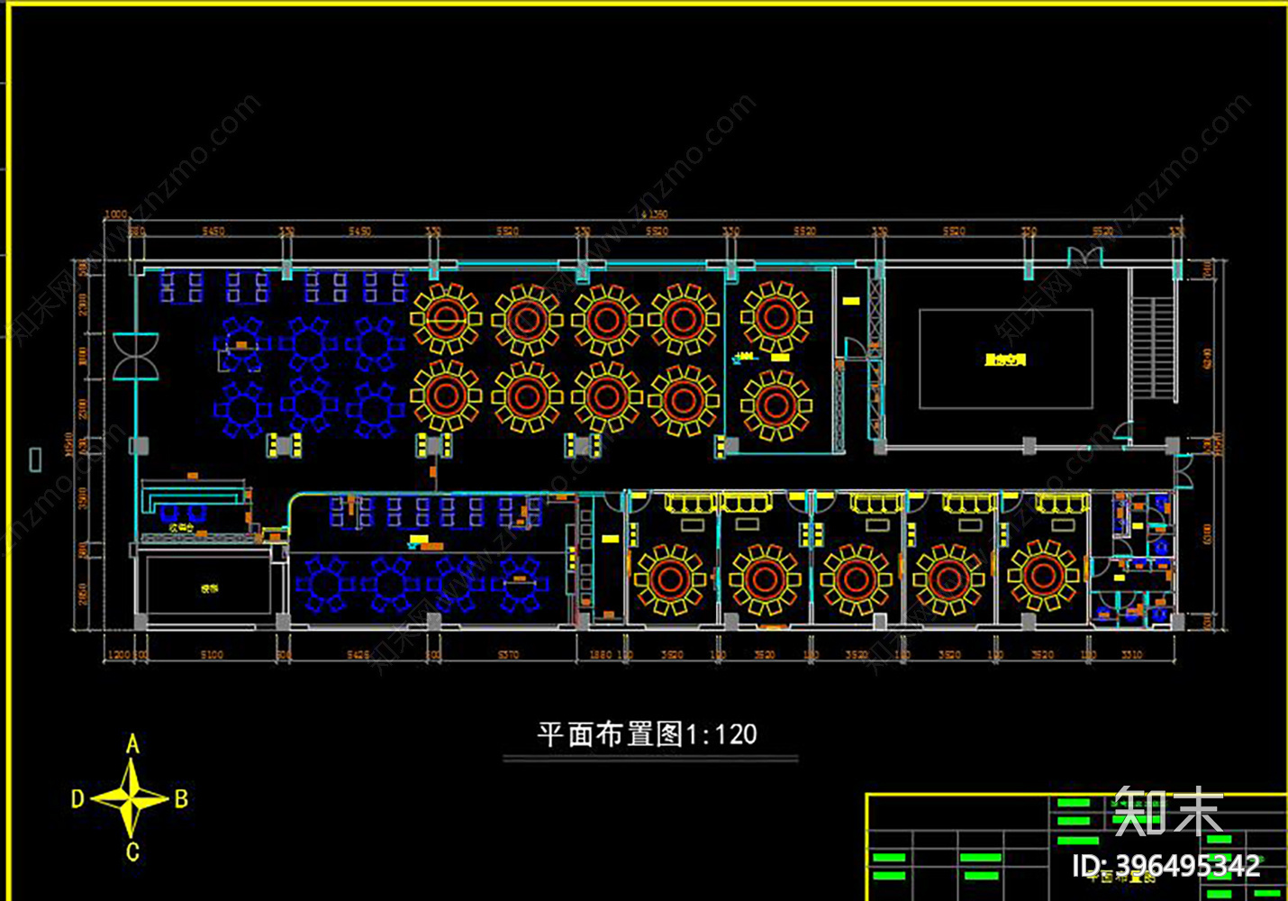 全套湘菜馆CADcad施工图下载【ID:396495342】