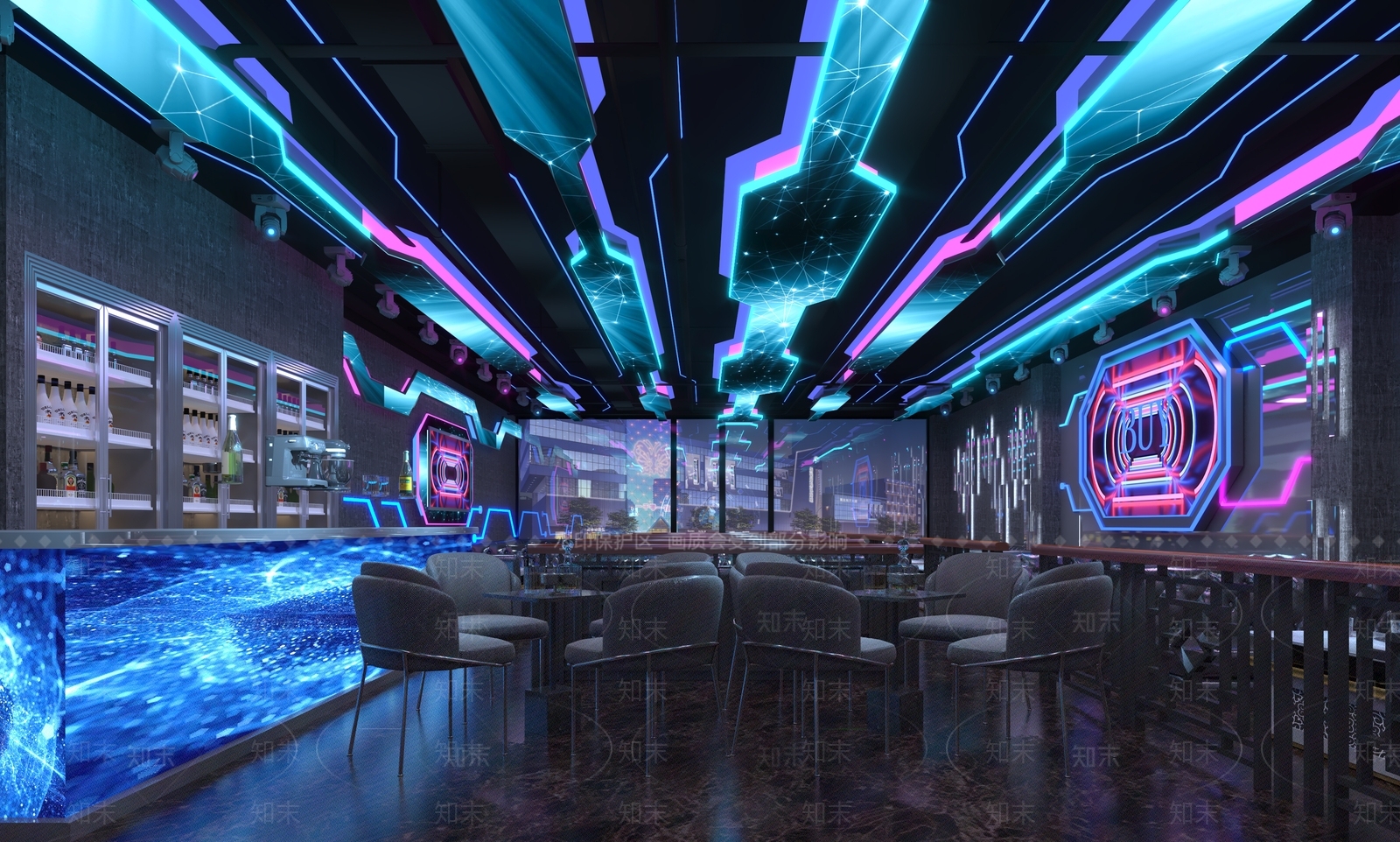 现代酒吧3D模型下载【ID:496515480】