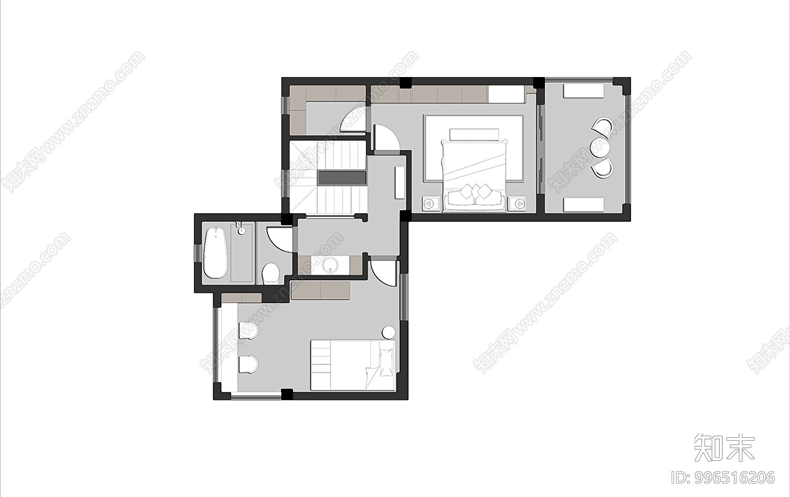 法式室内平面图cad施工图下载【ID:996516206】