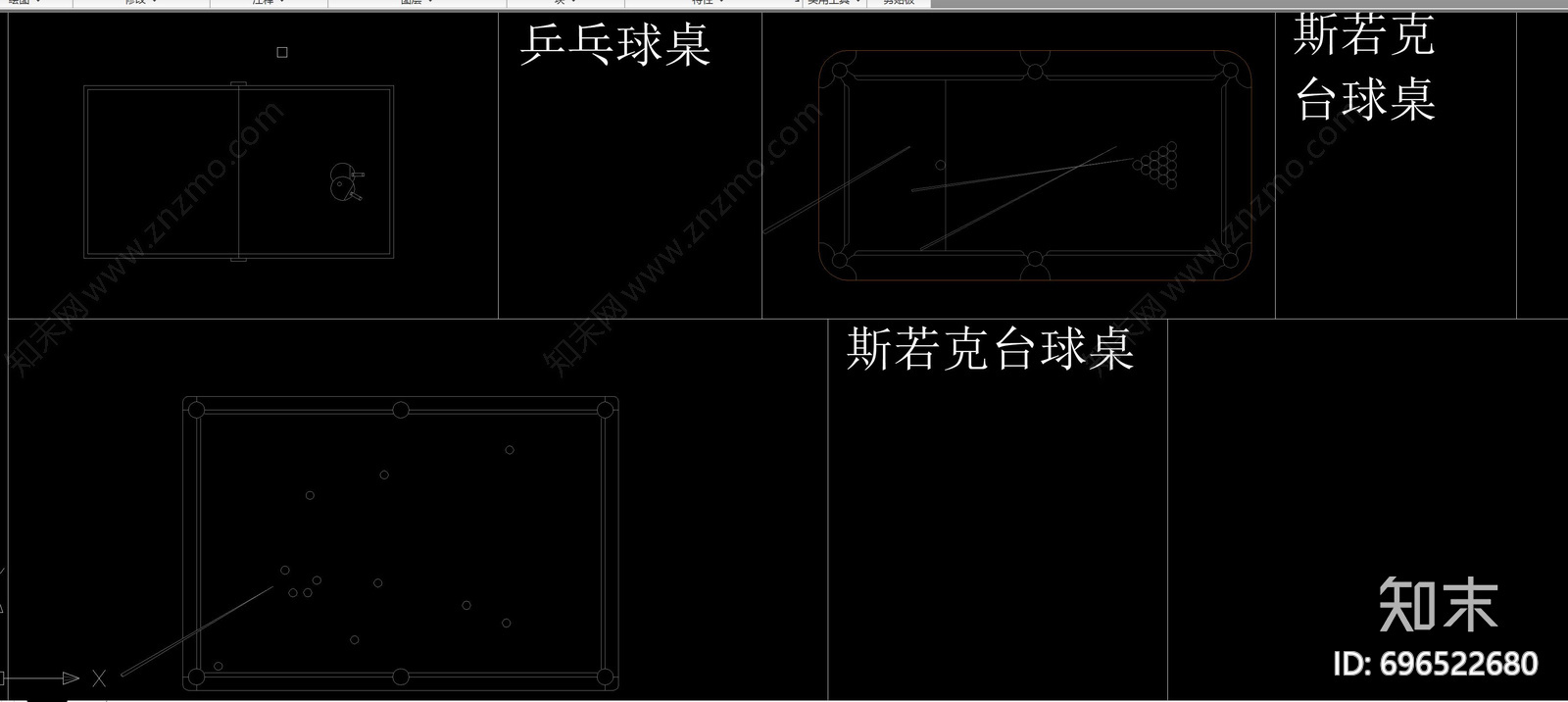 运动器材平面图库cad施工图下载【ID:696522680】