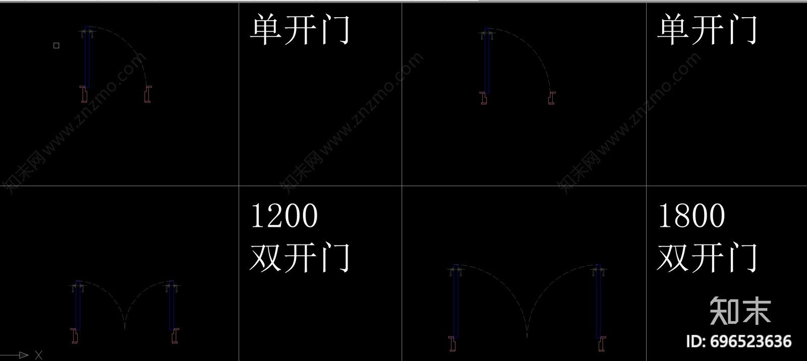 平开门施工图下载【ID:696523636】