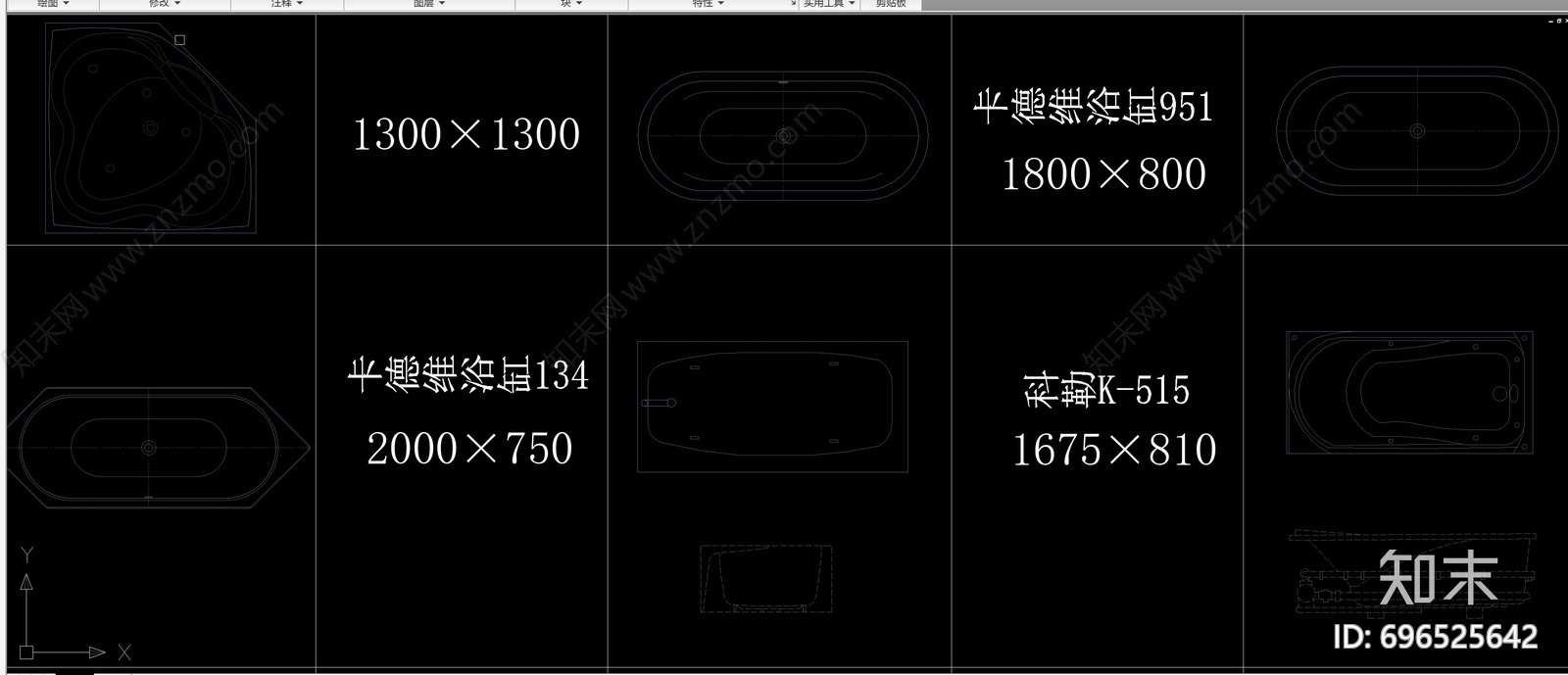 卫生洁具大合集施工图下载【ID:696525642】