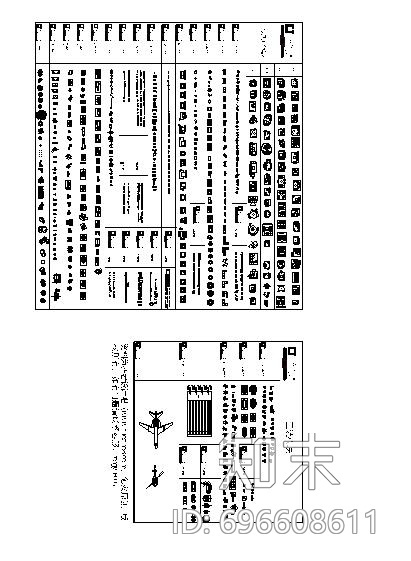 室内设计平面模块施工图下载【ID:696608611】