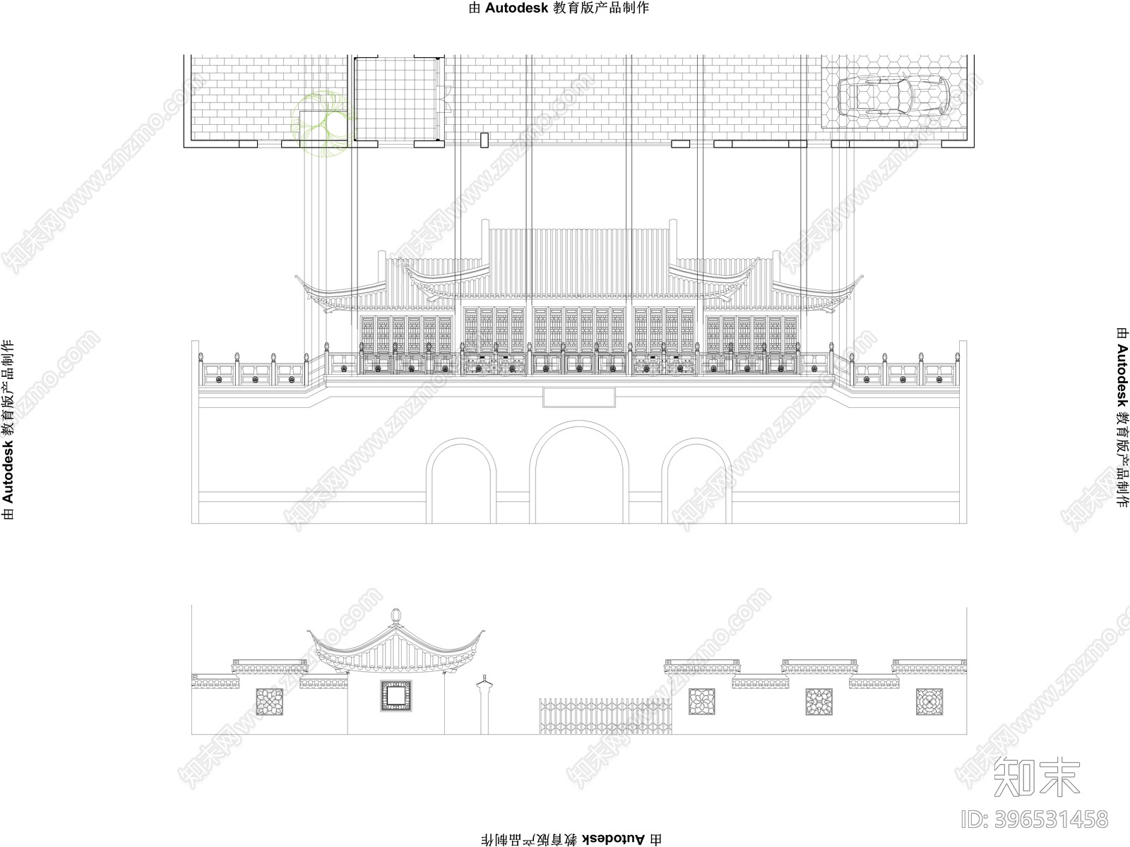 中式古典办公园林设计施工图下载【ID:396531458】