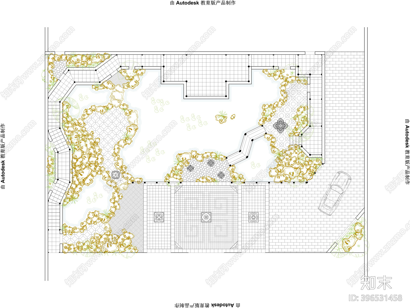 中式古典办公园林设计施工图下载【ID:396531458】