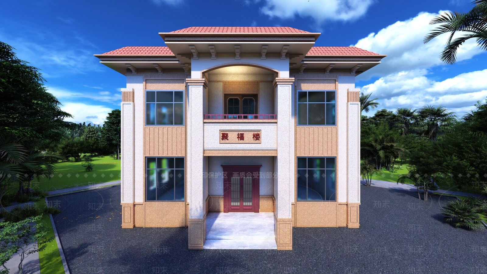 现代酒楼SU模型下载【ID:296548321】