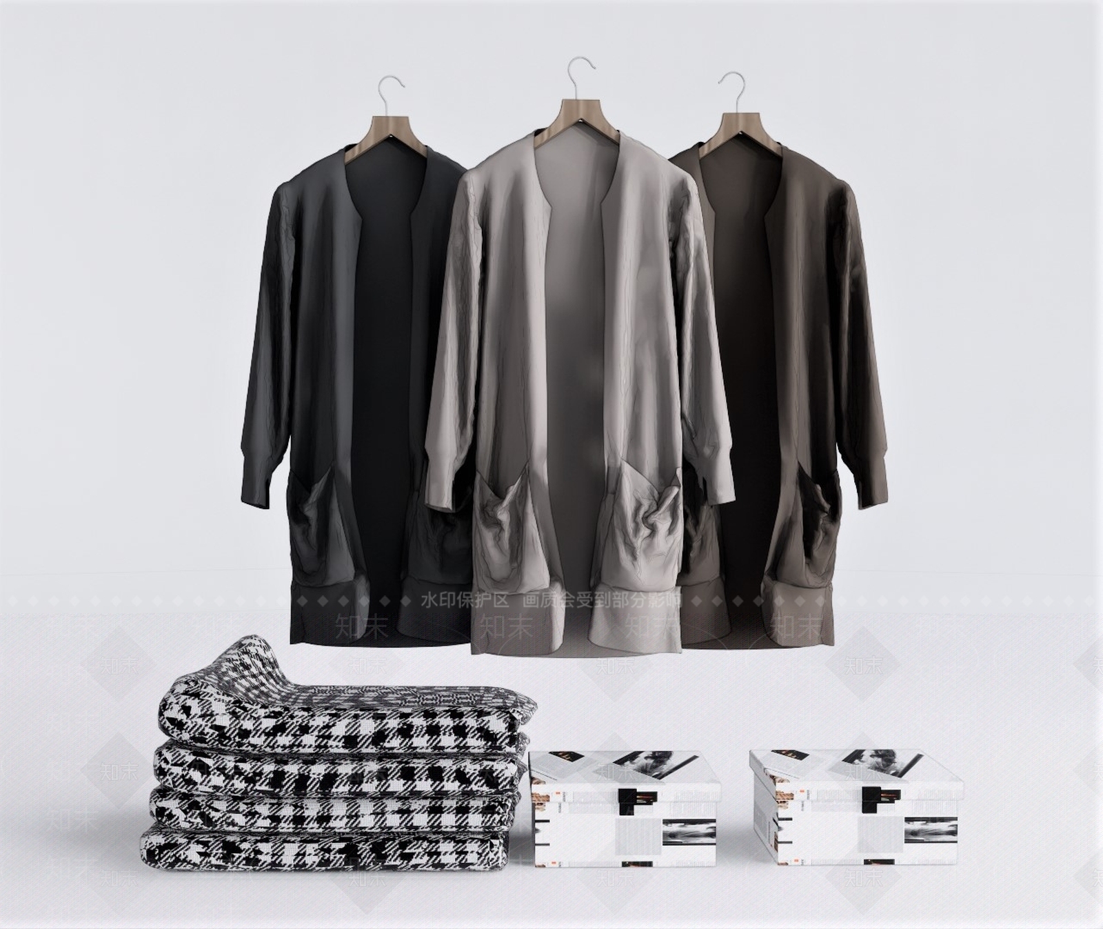 现代服装SU模型下载【ID:996549779】