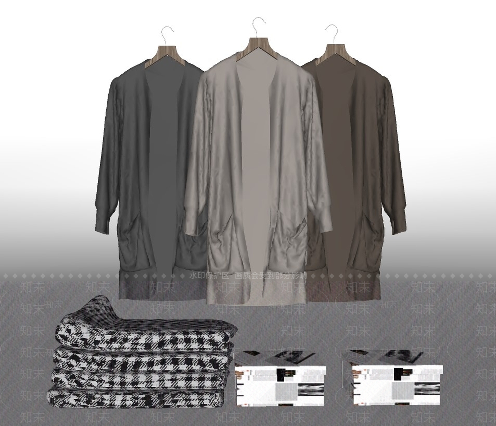 现代服装SU模型下载【ID:996549779】