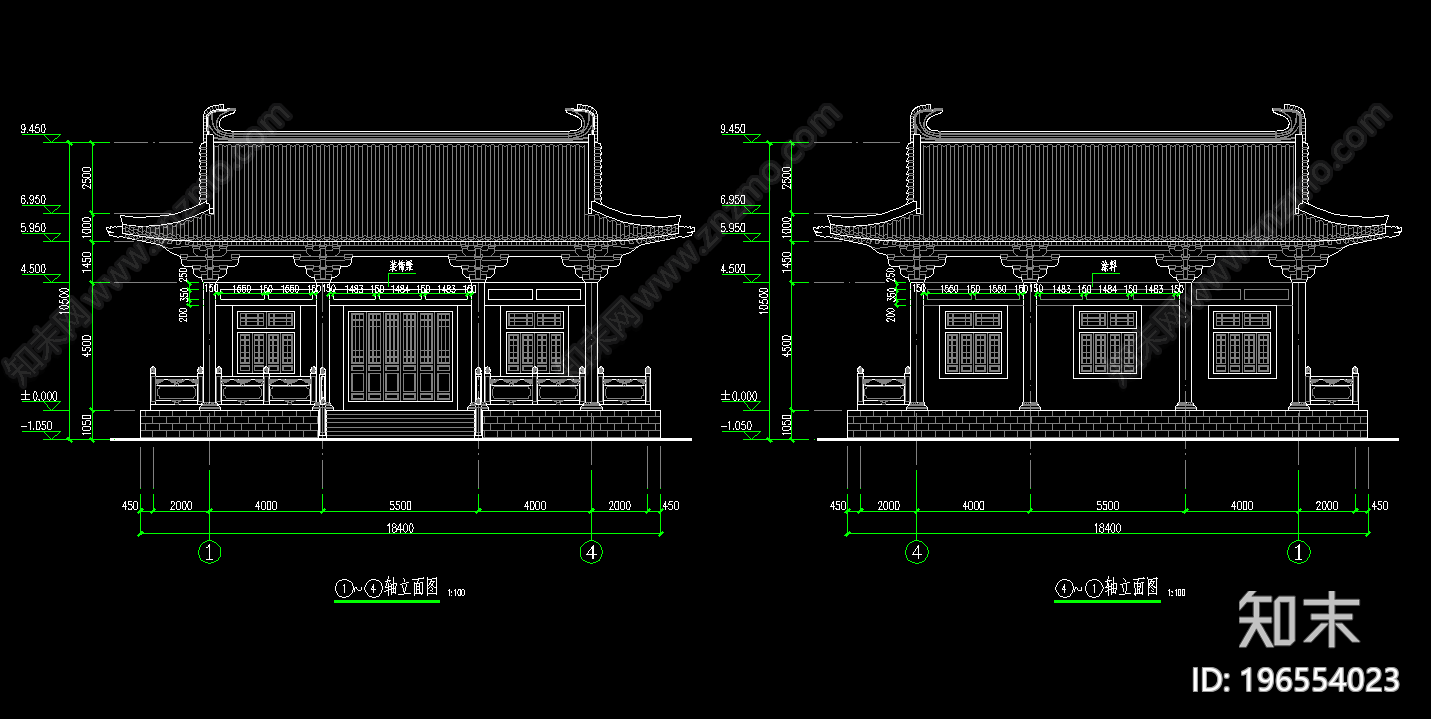 寺庙斋房施工图下载【ID:196554023】