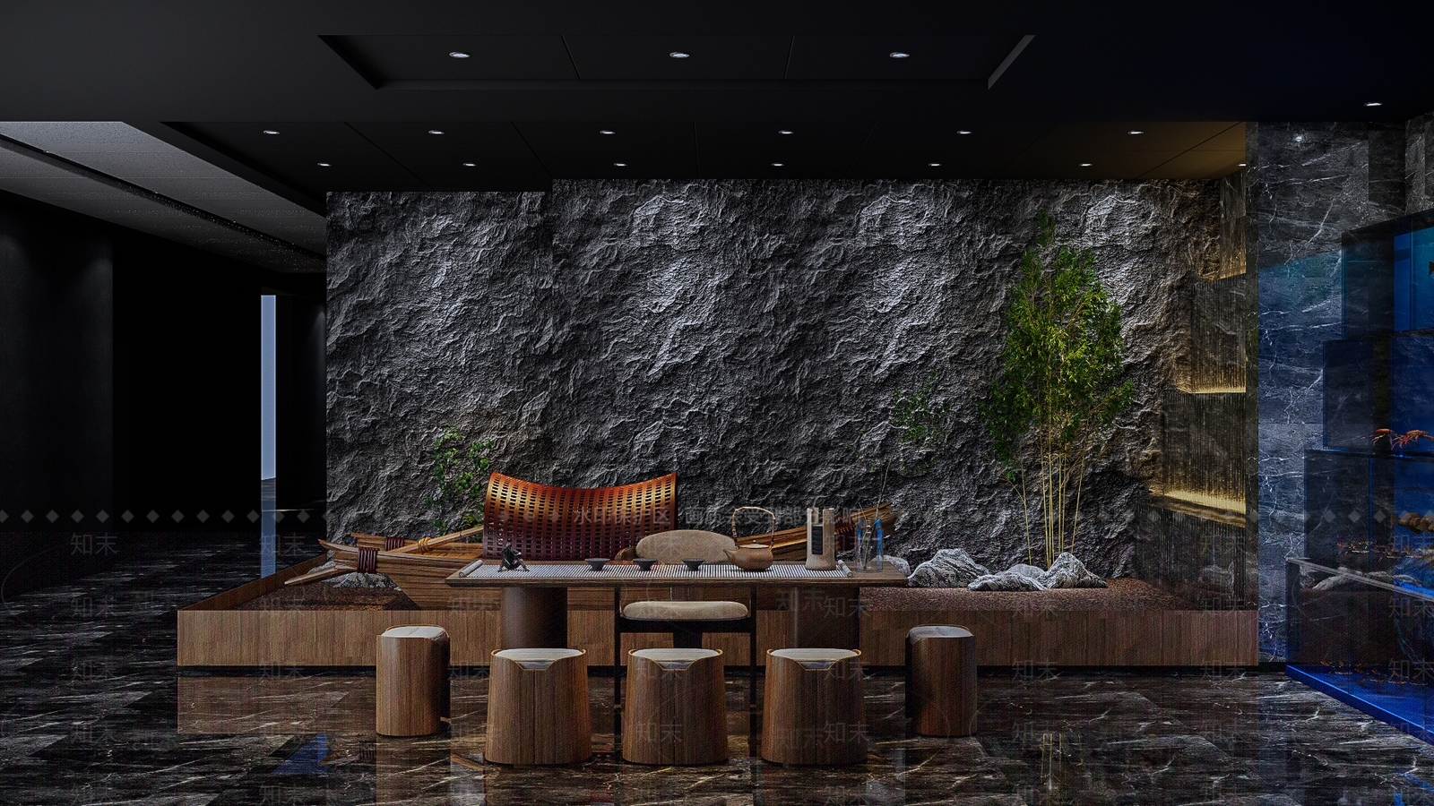 新中式茶馆SU模型下载【ID:996589318】