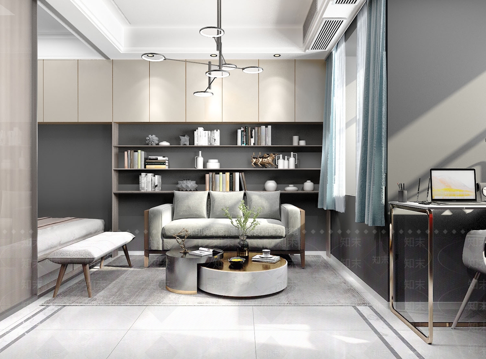 现代单身公寓3D模型下载【ID:996591719】