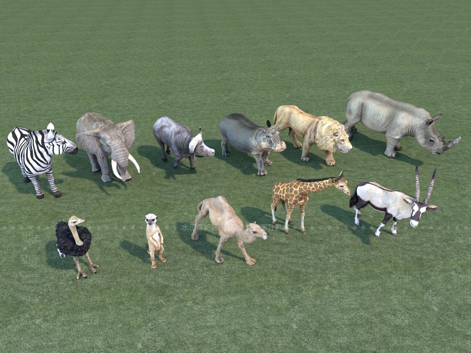 现代大象3D模型下载【ID:196596315】