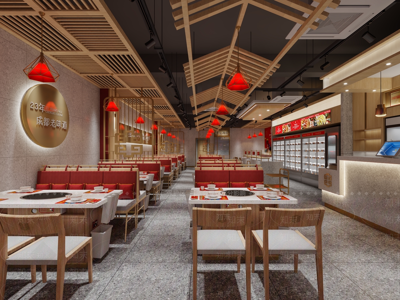 新中式火锅店3D模型下载【ID:396597201】