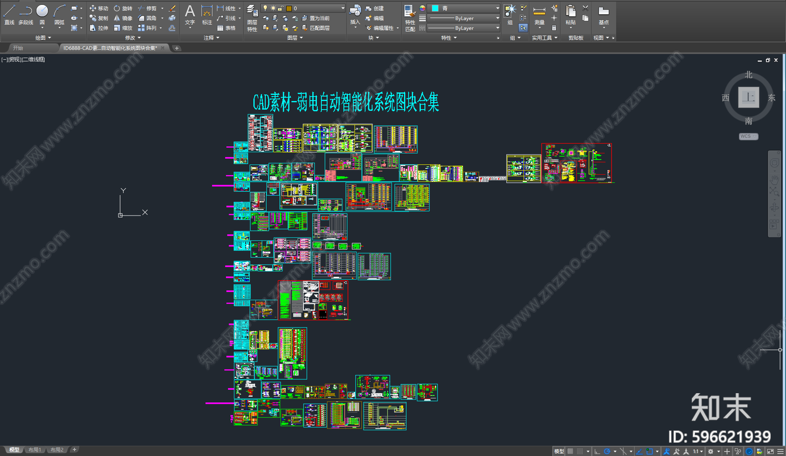 电自动智能化系统图块合集cad施工图下载【ID:596621939】