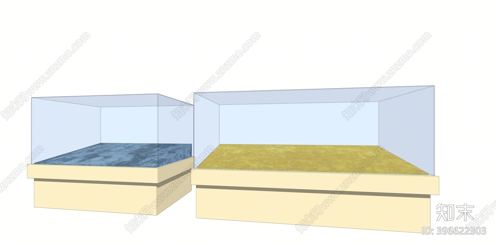 现代展柜SU模型下载【ID:396622303】