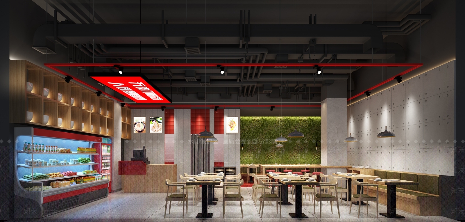 现代火锅店3D模型下载【ID:396638229】