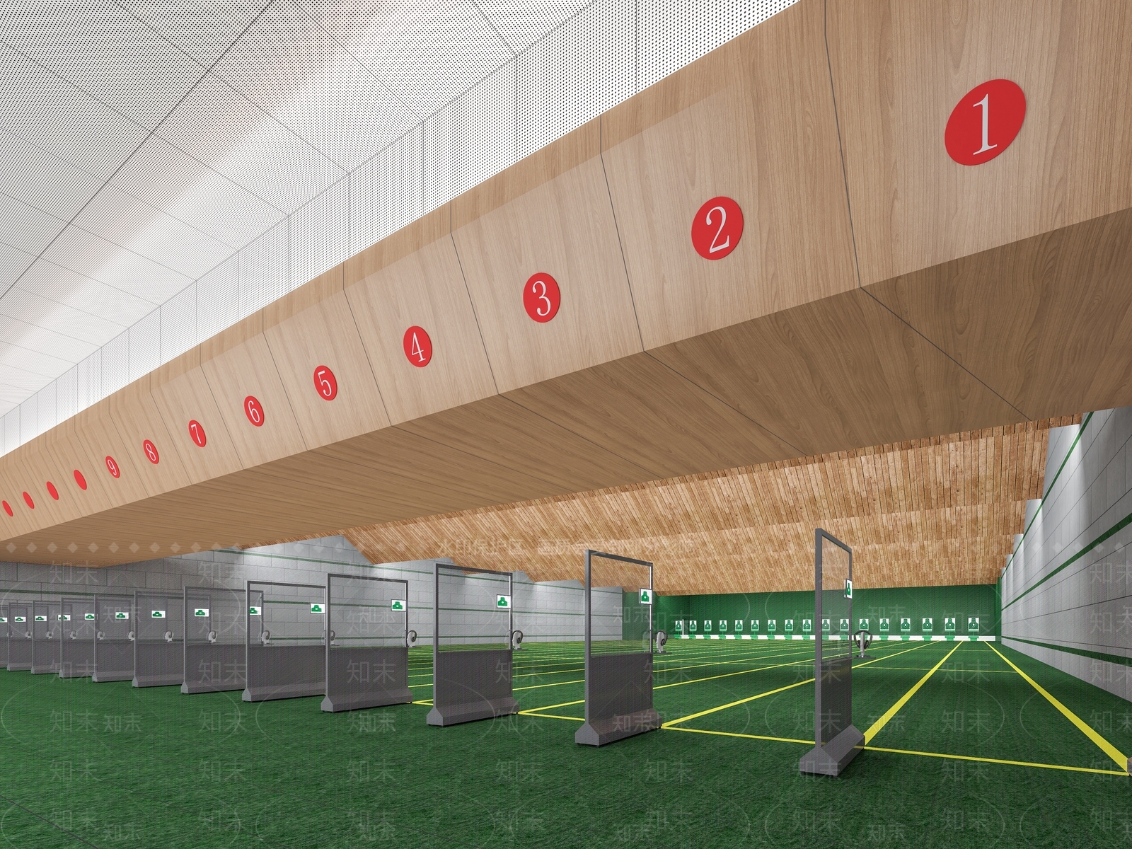 现代射击场3D模型下载【ID:296646692】