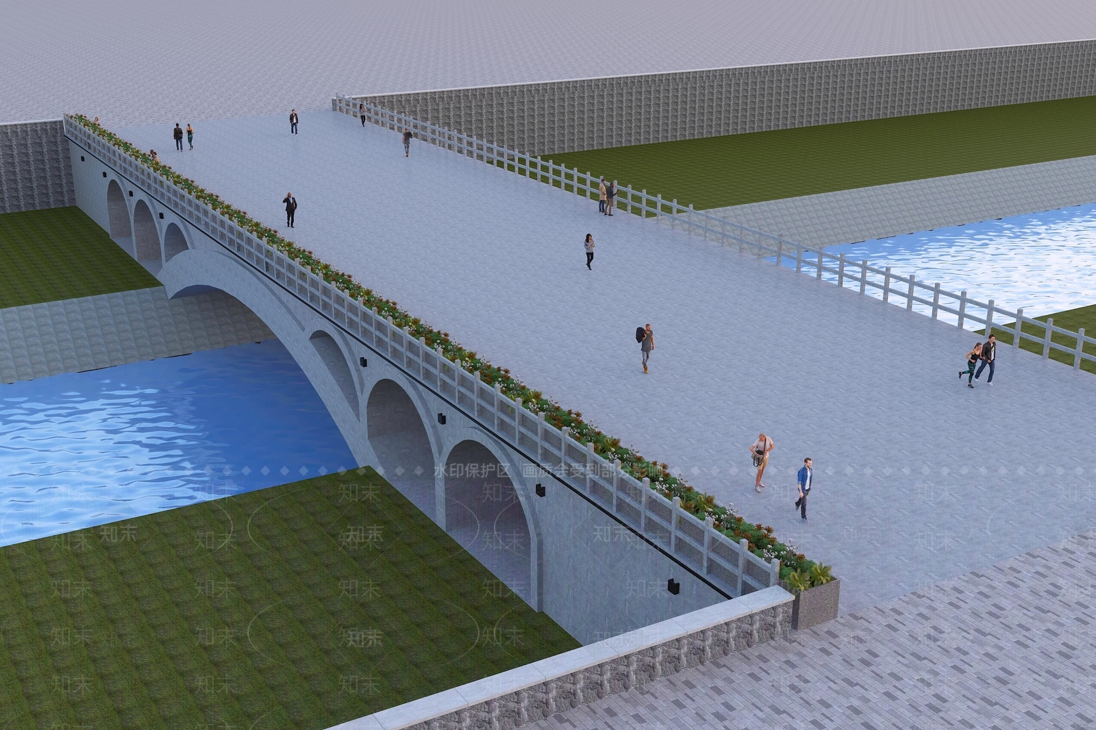 现代桥3D模型下载【ID:996656145】