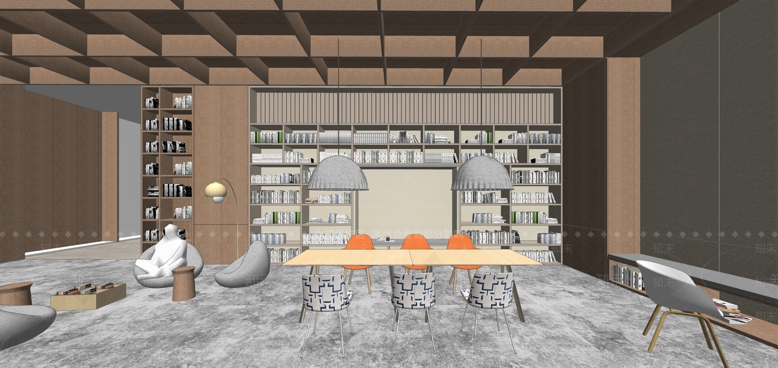 现代书店SU模型下载【ID:696657449】
