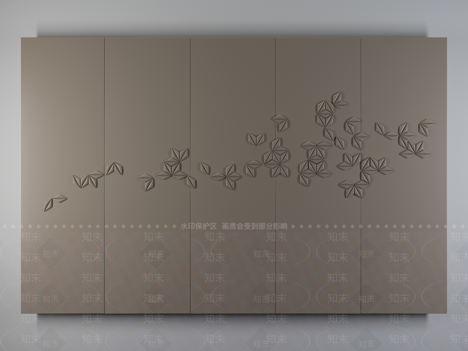 现代软包背景墙3D模型下载【ID:196748270】