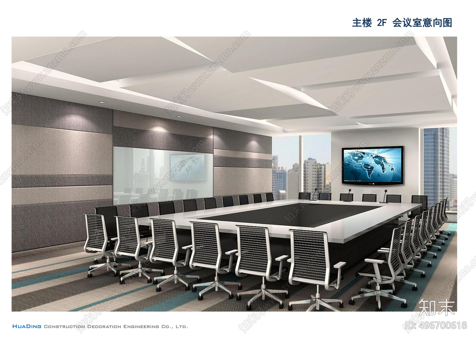 办公室cad施工图下载【ID:496700618】