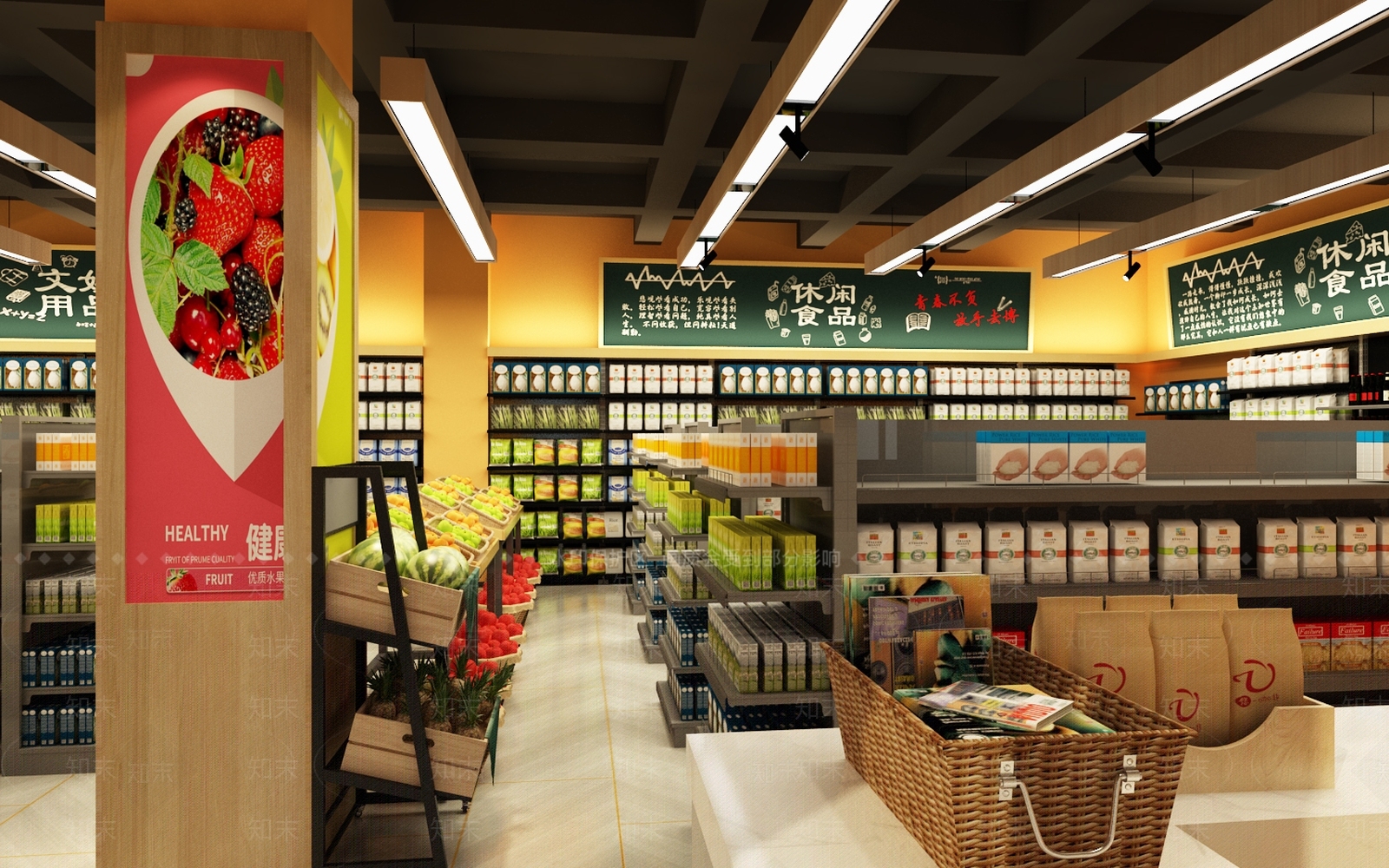 现代超市3D模型下载【ID:596708378】