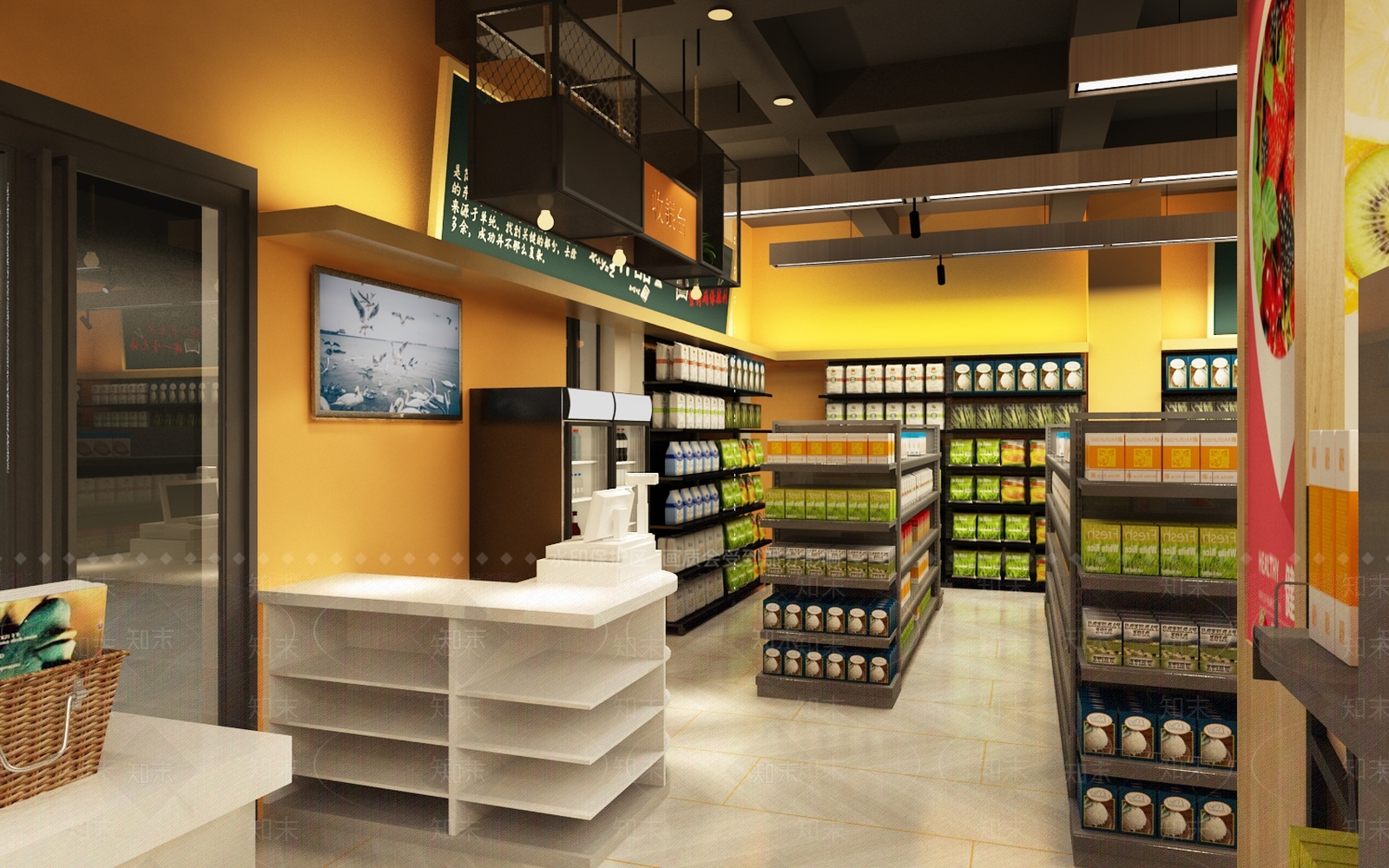 现代超市3D模型下载【ID:596708378】