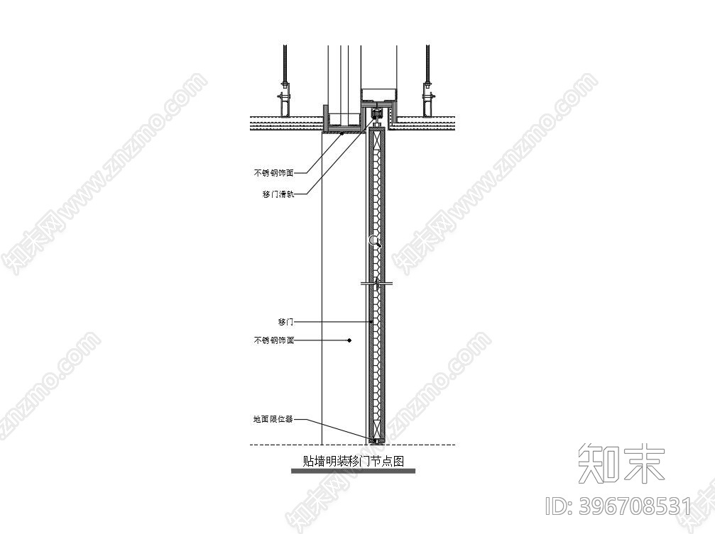 移门节点图施工图下载【ID:396708531】