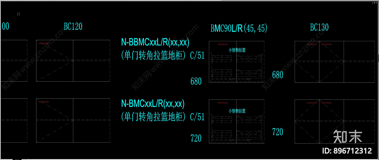 橱柜cad施工图下载【ID:896712312】