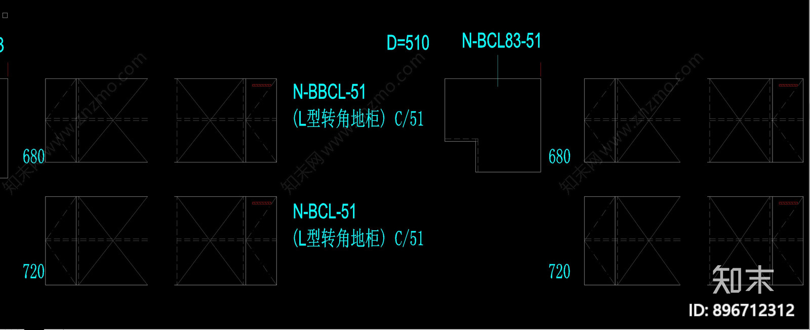 橱柜cad施工图下载【ID:896712312】