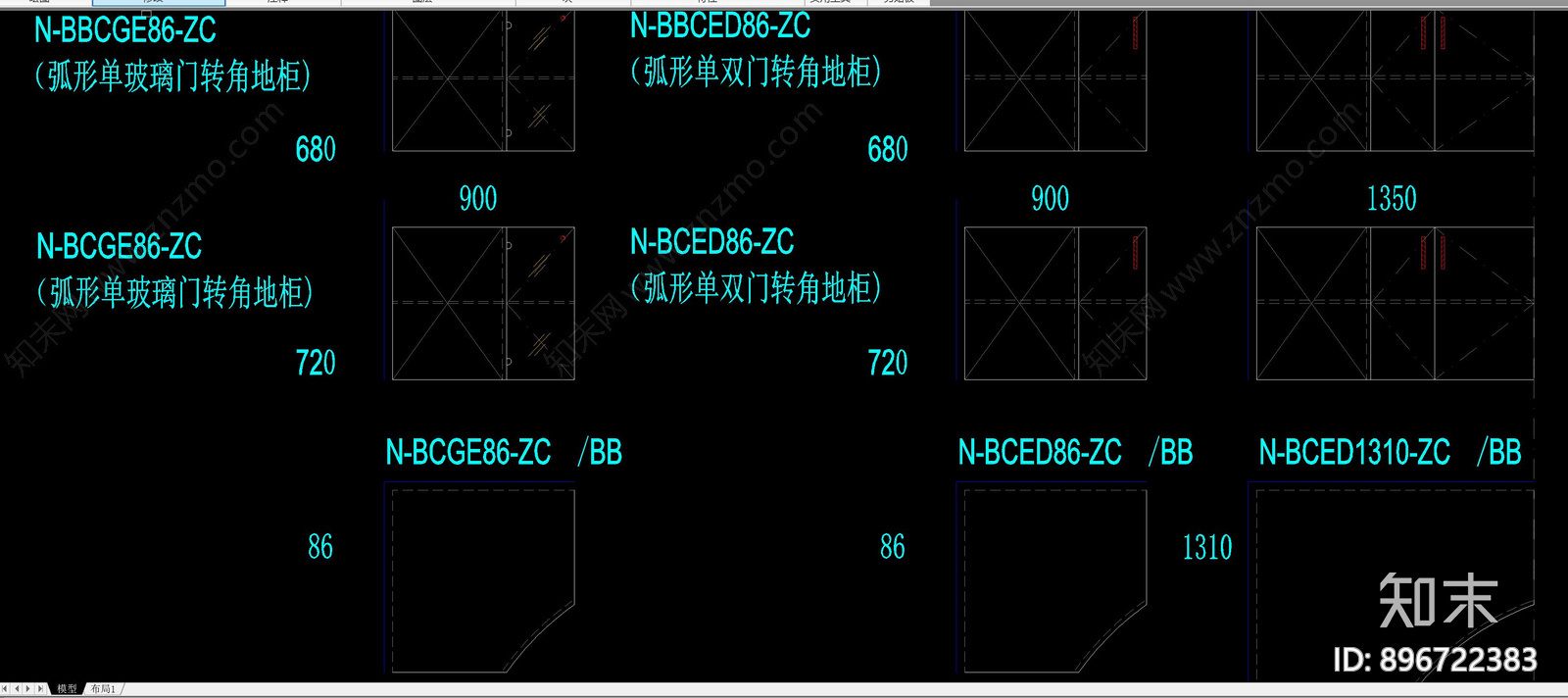 橱柜cad施工图下载【ID:896722383】
